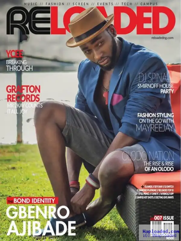 Photos: Actor Gbenro Ajibade flaunt sexy body on Reloaded magazine
